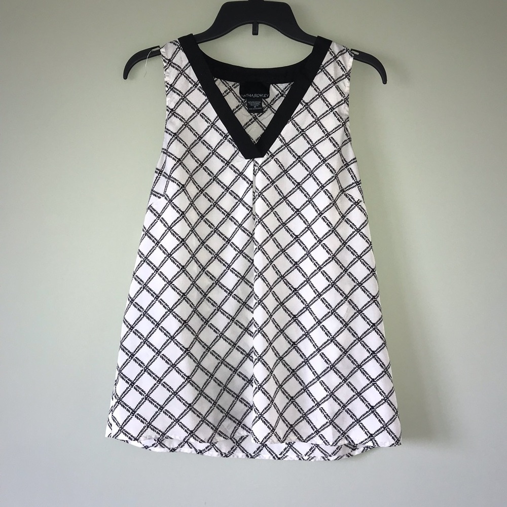 Cynthia Rowley Black and White Tank Top